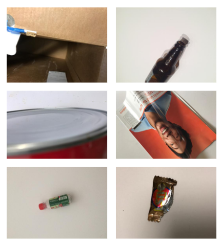 Example images from each TrashNet class